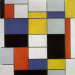 Composition A with Black, Red, Grey, Yellow and Blue (1920)