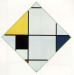 Lozenge Composition with Yellow, Black, Blue, Red and Grey (1921)